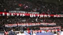Des banderoles des supporters ultras du PSG pour Mbappé, à Paris le 28 décembre 2022