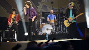 Les Rolling Stones sur scène à Paris en juin 2014