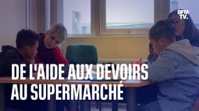 Dans ce supermarché du Nord, les parents font leurs courses et les enfants leurs devoirs
