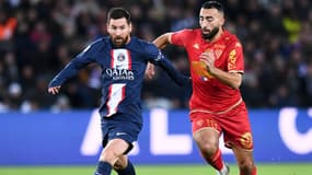 Messi au duel avec Abdelli, à Paris le 11 janvier 2023