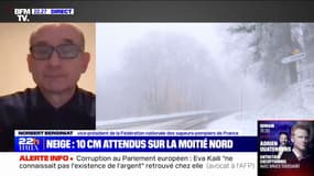 Neige et verglas: Norbert Berginiat, vice-président de la Fédération nationale des sapeurs-pompiers de France, conseille de "rester chez soi"