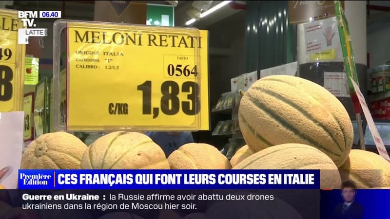 Face à l'inflation, de nombreux Français vont faire leurs courses en Italie