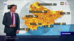 Météo Côte d’Azur: une belle journée ensoleillée à Nice avec 21°C, mais un temps plus instable dans l'arrière-pays