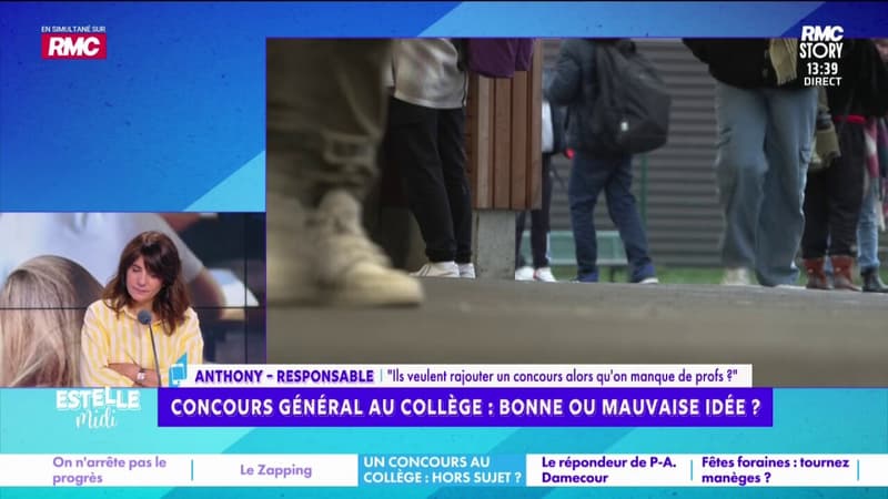 Concours général au collège : "Le problème c'est qu'il n'y pas de profs", souligne Anthony