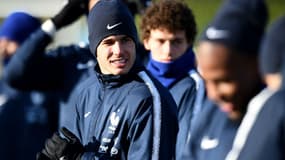 Lucas Hernandez à Clairefontaine, le 20 mars 2018