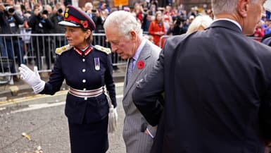 Le roi Charles III lors d'un déplacement à York le 9 novembre 2022