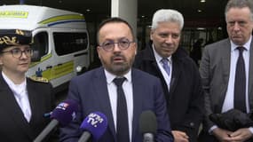 Yannick Neuder à l'hôpital de la Pitié Salpêtrière le 1er janvier 2025