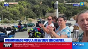 Gendarme tué à Mougins: un hommage populaire avenue Simone-Veil à Nice avant la cérémonie