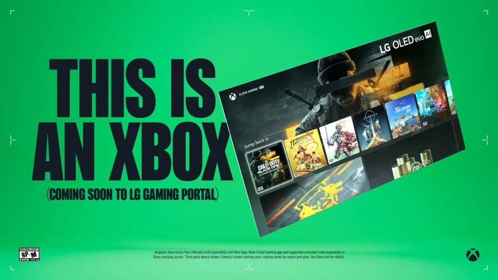 Les TV LG accueillent l'application Xbox
