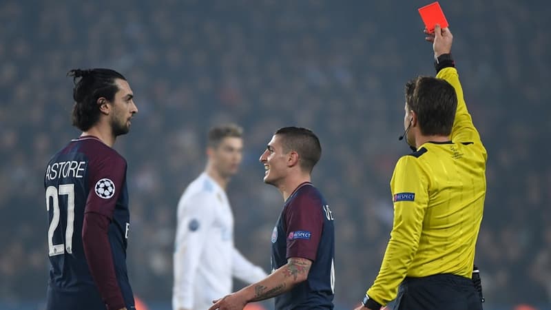 Carton rouge pour Verratti