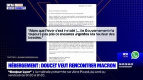Hébergement d'urgence: Doucet veut rencontrer Macron