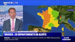 Orages: 28 départements placés en vigilance orange