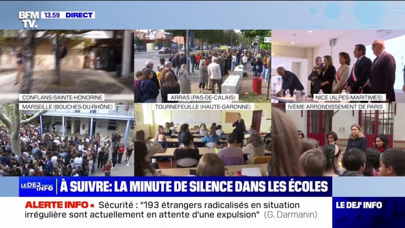 Arras: une minute de silence est observée dans les établissements scolaires