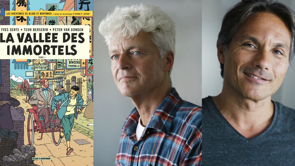Les nouveaux dessinateurs de Blake et Mortimer: Teun Berserik et Peter Van Dongen.