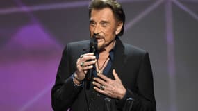 Johnny Hallyday aux Victoires de la musique en février 2016