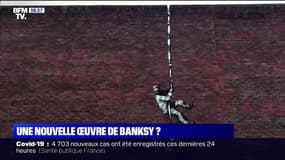 Une possible nouvelle œuvre de Banksy repérée sur le mur d'une prison désaffectée à Reading, au Royaume-Uni