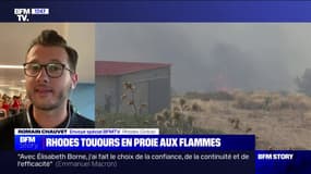 Incendies en Grèce: l'île de Rhodes toujours en proie aux flammes