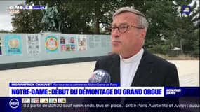 Démontage du grand orgue de Notre-Dame: "C'est un travail très délicat", assure le recteur de la cathédrale