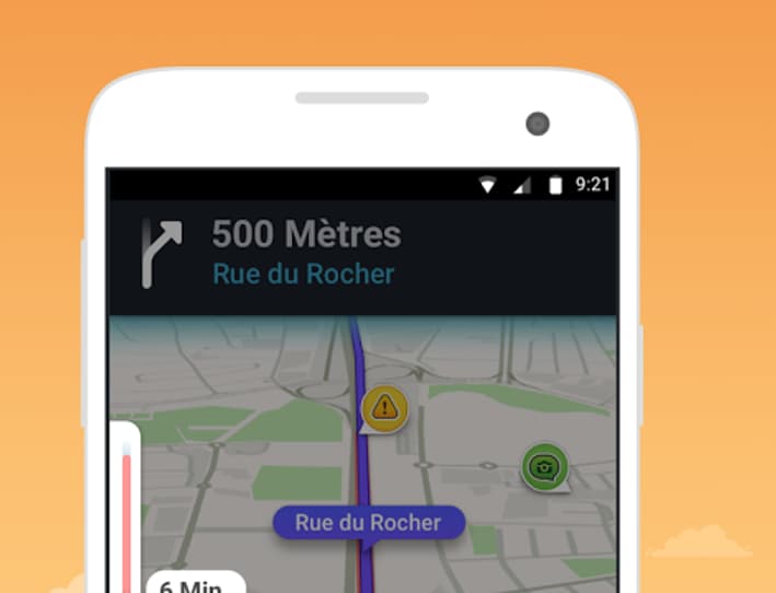 La barre de chargement sur le côté vous indique combien de temps il vous faudra encore patienter dans les bouchons.