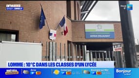 Lomme: 10°C enregistrés dans les classes du lycée Sonia Delaunay