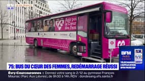 Paris: après l'incendie du bus du cœur des femmes lors des émeutes, le véhicule qui propose aux femmes des dépistages gratuits des maladies cardio-vasculaires a pu renaître de ses cendres