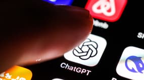 L'application ChatGPT sur un iPhone.