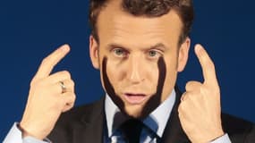 Emmanuel Macron, le 7 avril 2017 à Furiani (Corse)