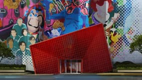 Façade de la Netflix House, premier parc à thème de la plateforme aux Etats-Unis.