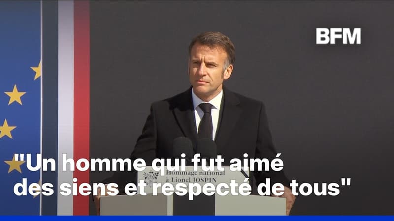 Emmanuel Macron rend hommage à Lionel Jospin