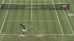 Corentin Moutet face à John Isner, le 19 juillet 2023