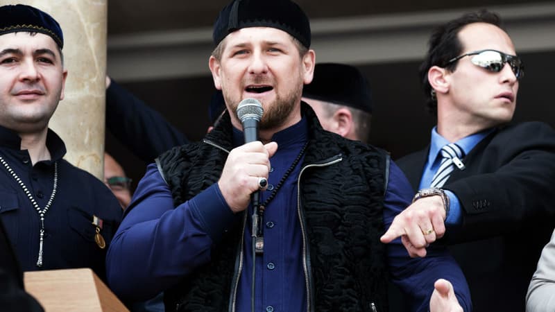 Le président tchétchène Ramzan Kadyrov s'exprime à Jérusalem, le 23 mars 2014. (Photo d'illustration)