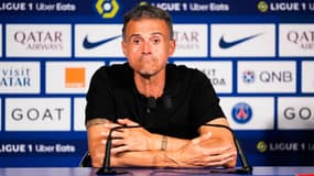 Luis Enrique en conférence de presse, le 15 septembre 2023