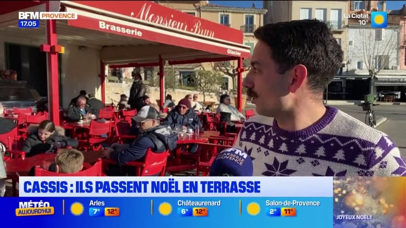 Cassis: un Noël en terrasse sous le soleil