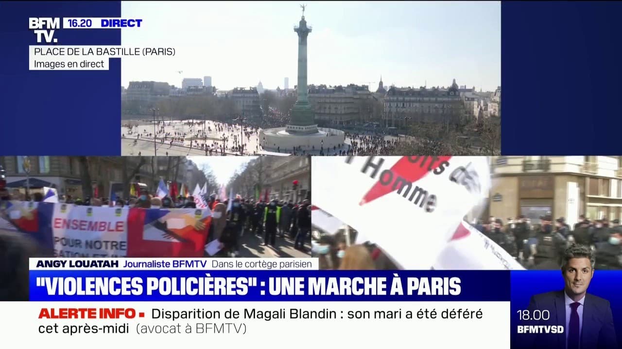 Paris: plusieurs milliers de personnes participent à la marche contre ...