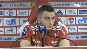 Brest - OL : Les mots forts de Chardonnet après la défaite de son équipe 