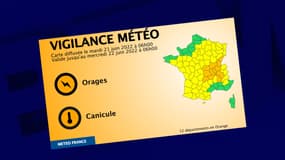 12 départements sont placés en vigilance orange pour canicule ou orages ce mardi 21 juin 2022
