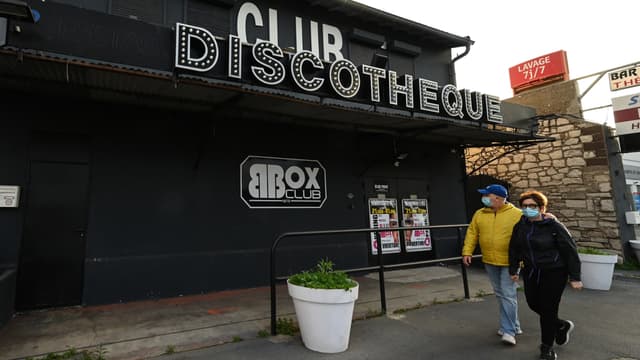 Discothèque fermée en raison du Covid-19 à Sète, le 24 novembre 2020