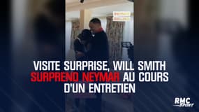 Visite surprise, Will Smith surprend Neymar au cours d'un entretien
