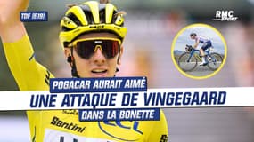 Tour de France (E19) : "Avec son vélo aéro, ça aurait été fou à voir", Pogacar voulait une attaque de Vingegaard