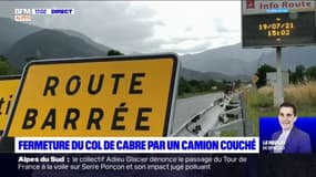 Col de Cabre: un camion renversé ce lundi matin, la route coupée 