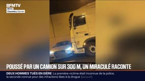 "Je me voyais mourir": un automobiliste poussé par un camion sur 300 mètres dans un tunnel