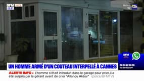 Cannes: le gérant d'un garage automobile menacé par un homme armé d'un couteau