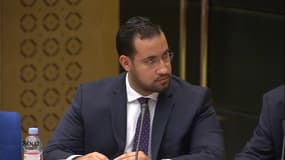 Alexandre Benalla face à la commission d'enquête du Sénat.