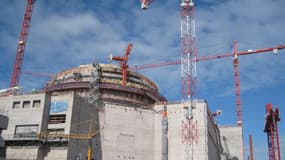 Le chantier du réacteur nucléaire finlandais Olkiluoto-3, le 15 juin 2010. L'EPR a été lancé en 2023.