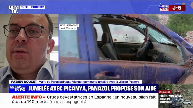 Crues en Espagne: On a notre cœur qui saigne aussi, confie le maire de Panazol, ville jumelée à Picanya