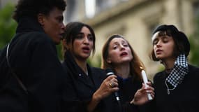 Camelia Jordana, Pomme et Sandra Nkake chantent "We Shall Overcome" le 9 juin à Paris