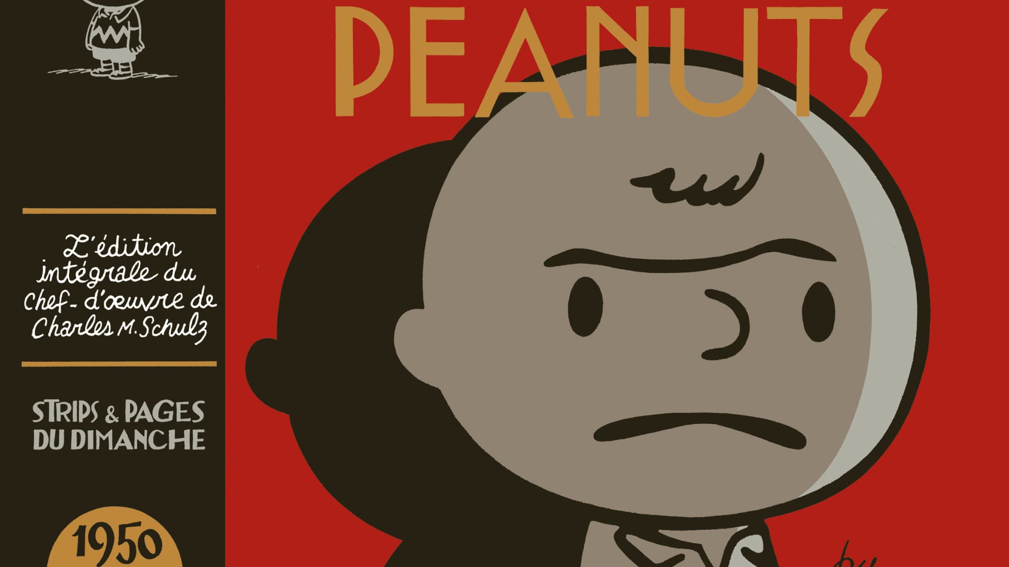 Couverture du premier tome de l'intégrale de "Snoopy & Les Peanuts" de Charles Schulz
