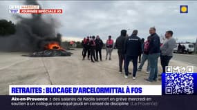 L'usine ArcelorMittal à Fos-sur-Mer a été bloquée par des manifestants contre la réforme des retraites