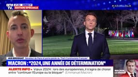 Vœux du président: "J'ai surtout le sentiment d'un décalage monstrueux entre ce que décrit le président de la République et la réalité de ce que vivent les Français", affirme Ian Brossat