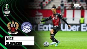 Nice - Slovacko : Diop ouvre le score pour les Niçois sur une frappe contrée